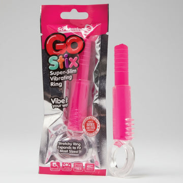 Slim Vibrating Ring Strawberry